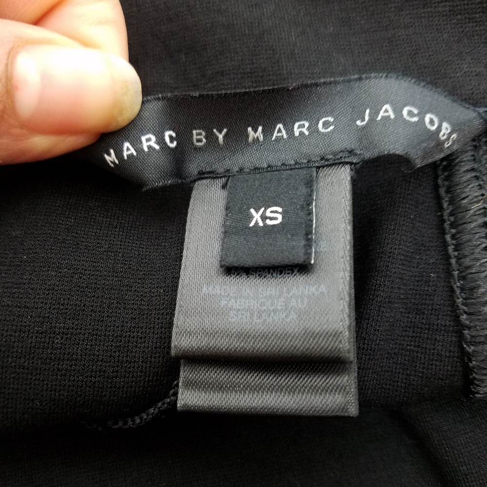 Marc by Marc Jacobs black mini skirt gold zippers - Picture 7 of 8